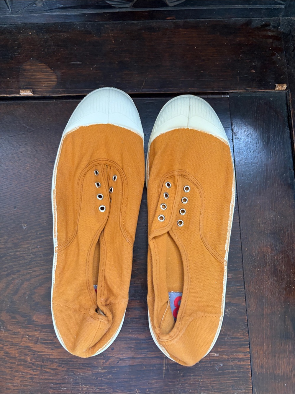 Brand new mustard bensimon tennis shoes 39